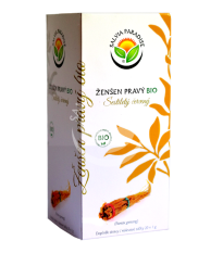 Ženšen pravý červený 6letý BIO - Panax ginseng - čajové sáčky - bio kvalita - 20 x 1 g
