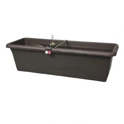 Samozavlažovací truhlík Extra Lina Smart hnědý - 40 cm - 1 ks