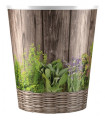 Obal za cvetlični lonec HERBS zelišča - 14 x 16 cm - 1 kos - končan
