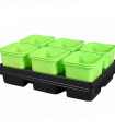 Sadbovač GREEN s podstavkom - 8 x 8 x 8 cm - 1 ks