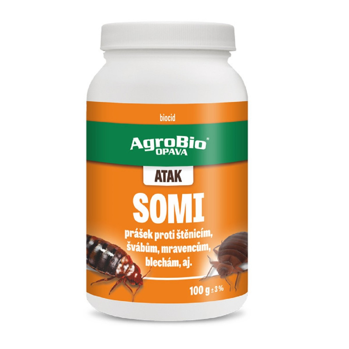 ATAK Somi proti štěnicím a švábům - AgroBio - ochrana proti hmyzu - 100 g