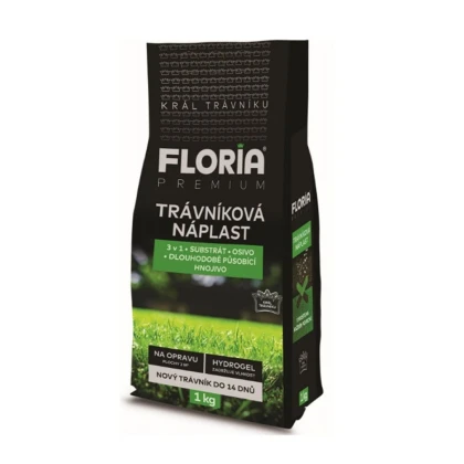 Trávníková náplast 3 v 1 - semena Floria - směs - 1 kg