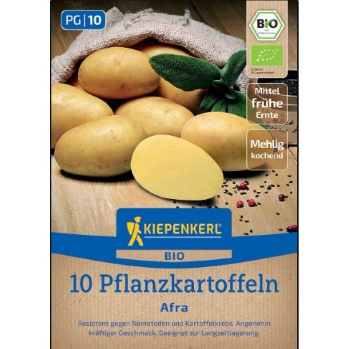 BIO sadbové brambory Afra - Solanum tuberosum - bio brambory - 10 ks