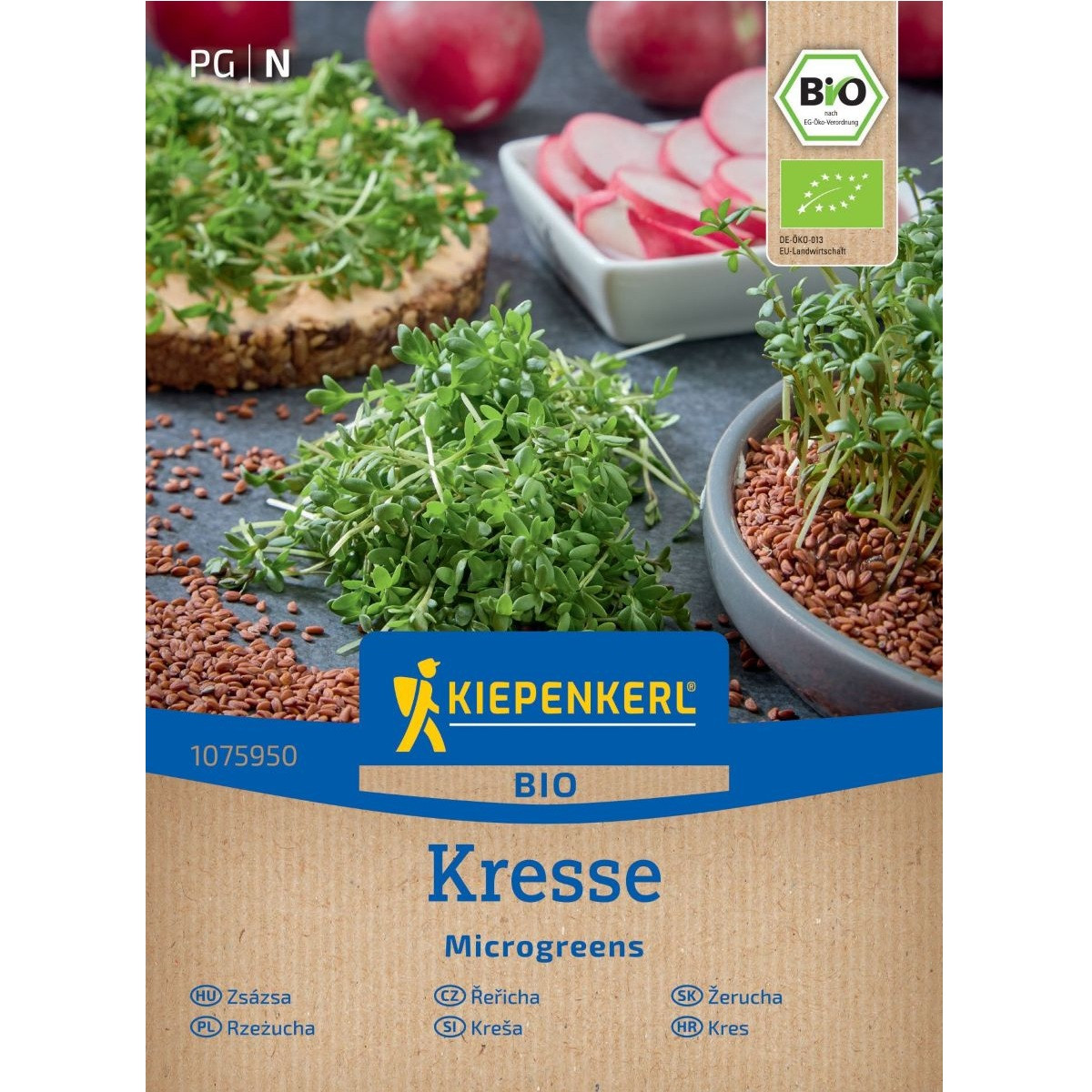BIO Řeřicha - Lepidium sativum - bio semena na klíčení - 60 g