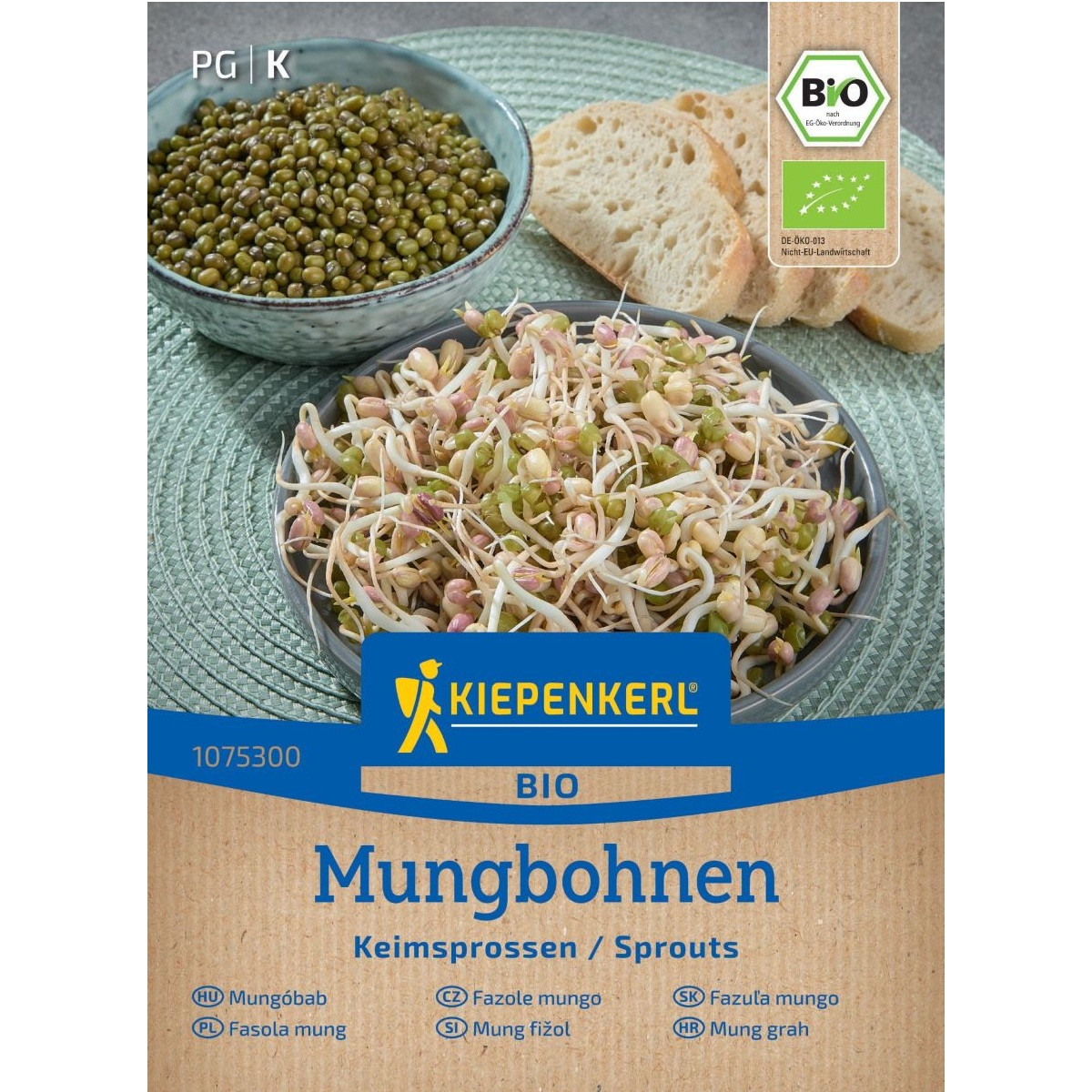 BIO Fazole Mungo - Vigna radiata - bio semena na klíčení - 75 g