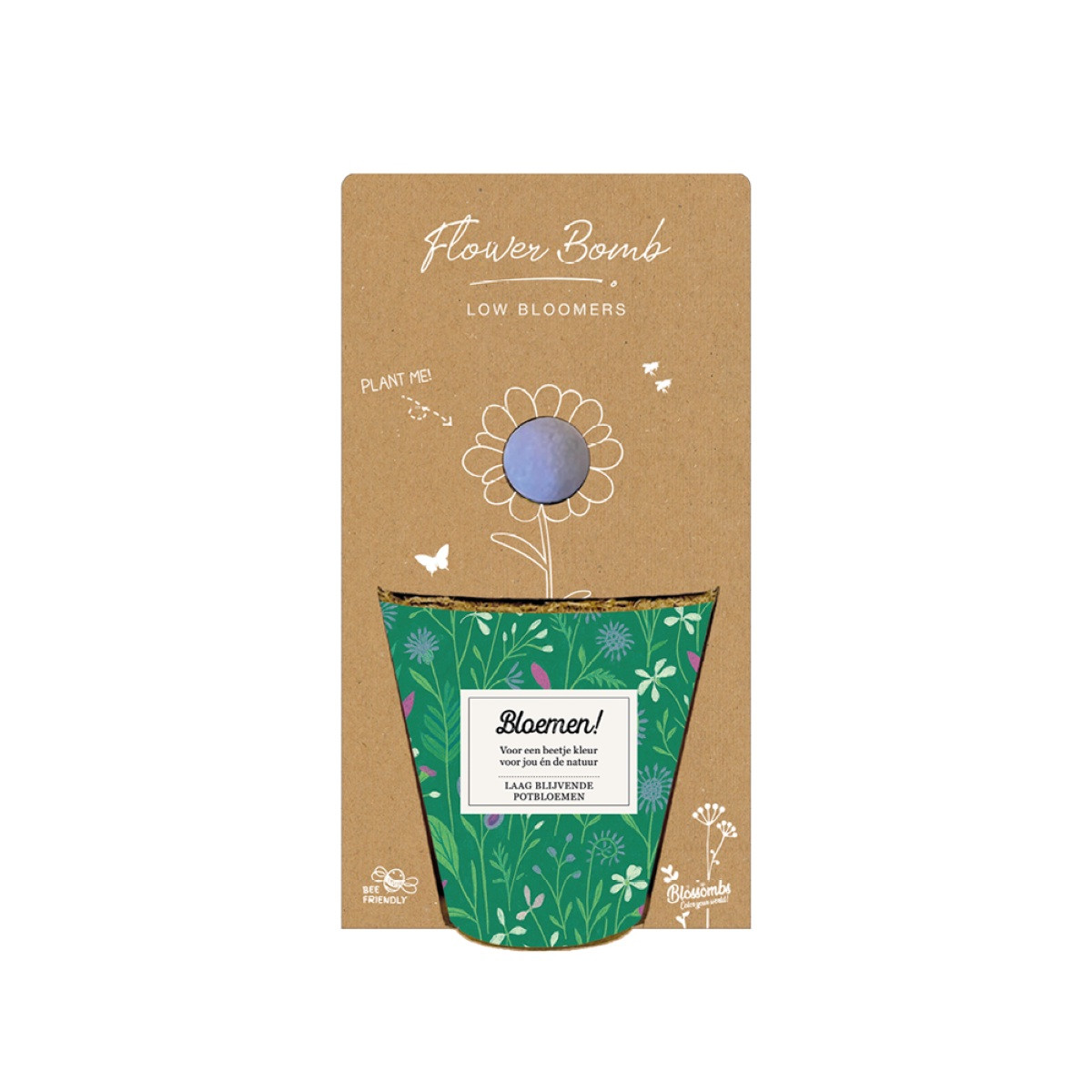 Pěstební set - Grow kit - nízko rostoucí květinová směs - Blossombs - 1 ks