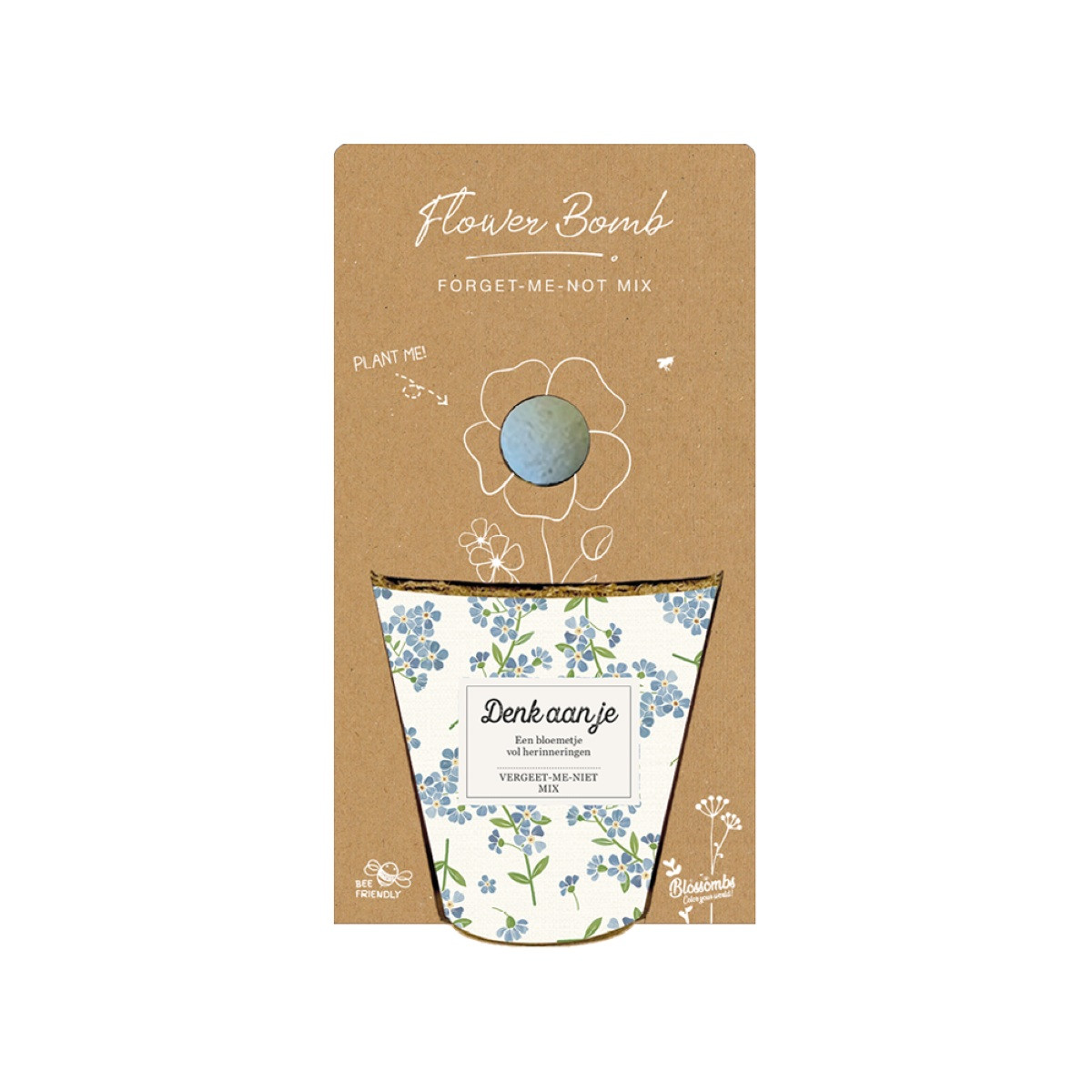 Pěstební set - Grow kit - směs pomněnek - Blossombs - 1 ks