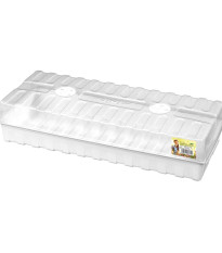 Minipařeniště s ventilací - bílá - 47 x 20 x 10 cm - 1 ks