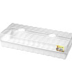 Minirastlinjak z ventilacijo - bela - 47 x 20 x 10 cm - 1 kos