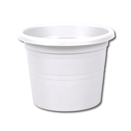 Kvetlični lonec Sakura Modern beli – plastični kvetlični lonec